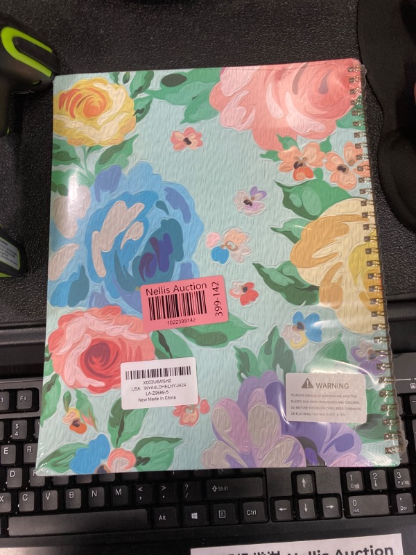 Photo 2 of 2024 Monthly Planner - Monthly Planner/Calendar 2024, Jan. 2024 to Dec. 2024, 9'' x 11'', 12-Months Planner with Monthly Tabs, Twin-Wire Biding, Holidays, Notes Pages, Back Pocket - Floral