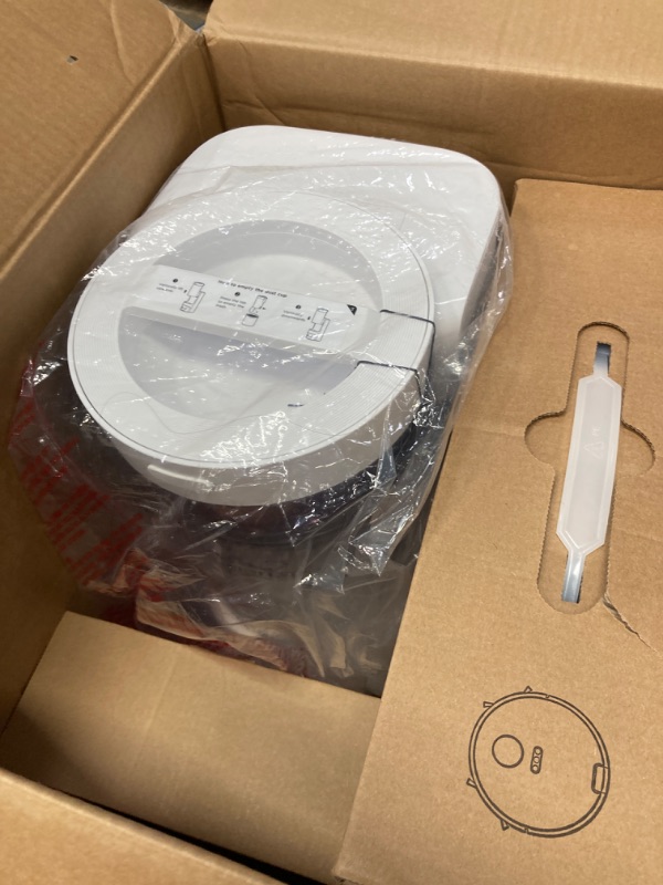 Photo 1 of Eureka E10s Robot Vacuum with Bagless Self Emptying Station, Robotic Vacuum and Mop Combo, 45-Day Capacity, 4000Pa Suction for Pet Hair, Carpet&Floor, Auto Lifting Mop, App Control, White