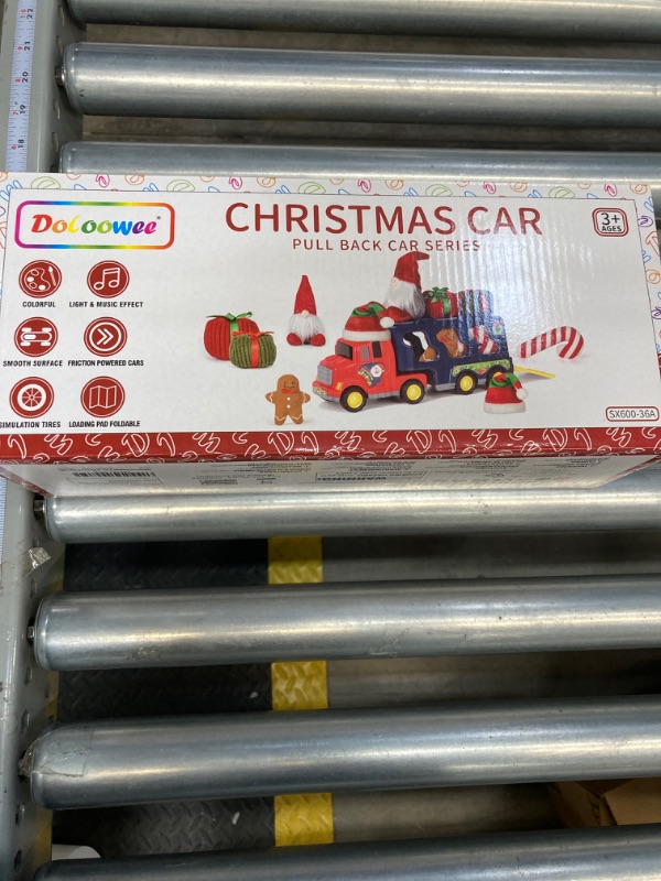 Photo 2 of Doloowee Christmas Truck Toys for 3 4 5 6 Year Olds Toy Car Christmas Birthday Gifts for Boys & Girls 3-5 Years Old 6 in 1 Christmas Trucks