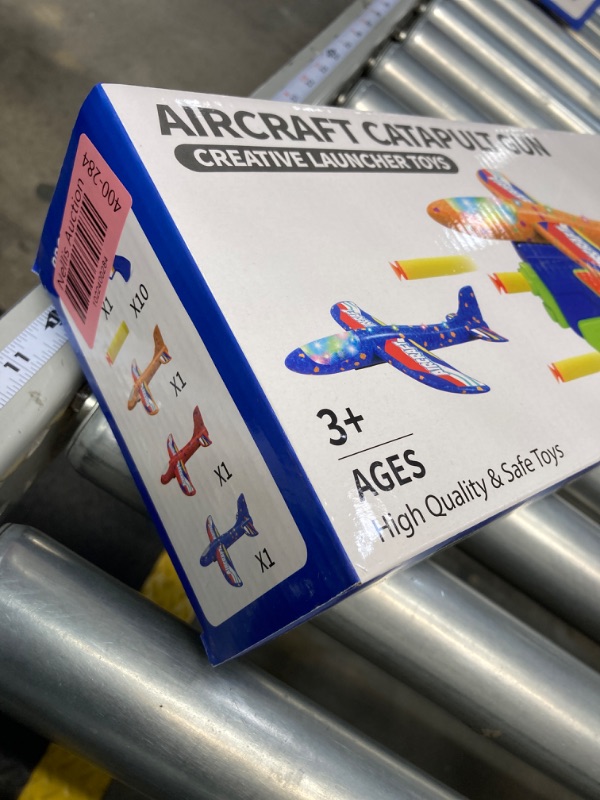 Photo 1 of Bennol 4 Pack Foam Airplane Launcher Outdoor Toy for Boys Kids, 1 Airplane Launchers Toys 3 Led Plane 10 Soft Bullets, 3 4 5 6 7 8 Year Old boy Birthday Gift Ideas