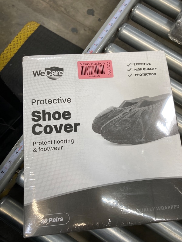 Photo 2 of WeCare Protective Shoe Cover - Black - 50 Pairs - Individually wrapped Black 100