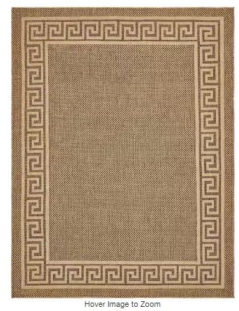 Photo 1 of 
Unique Loom
Outdoor Greek Key Brown 9' 0 x 12' 0 Area Rug