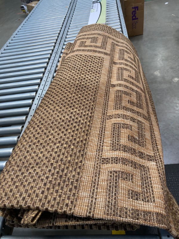 Photo 2 of 
Unique Loom
Outdoor Greek Key Brown 9' 0 x 12' 0 Area Rug