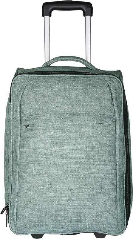 Photo 1 of 
Travigo 20" Collapsible Carry On Luggage Two-Tone Polyester 900D Gray Green