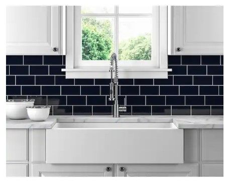 Photo 1 of Daltile
Restore Navy Glossy 3 in. x 6 in. Glazed Ceramic Subway Wall Tile (12.5 sq. ft / case)