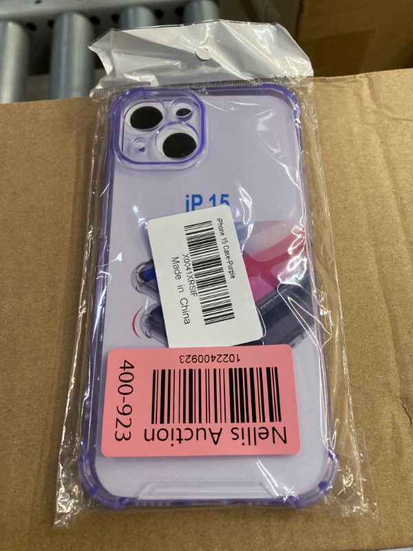 Photo 2 of EEIEER Phone Case Compatible with iPhone 15, 6.1'' Anti-Scratch iPhone Cover, Soft Silicone iPhone 15 Case-Clear Purple