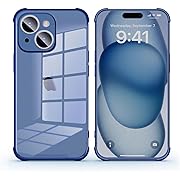 Photo 1 of EEIEER Compatible with iPhone 15 Plus Case, Silicone Phone Case for iPhone 15 Plus, 6.7inch Slim Thin Protective Phone Cover-Clear Blue