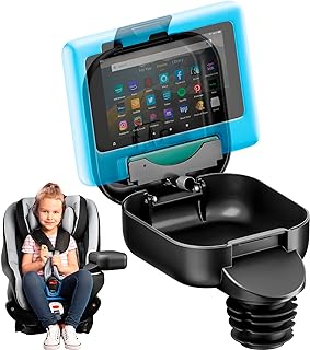 Photo 1 of Integral Kids Console for Car Seat - Upgraded Car Organizer for Kids Adjustable Tablet Mount - Car Seat Cup Holder Console with Storage Container - Roadtrip Essentials for Kids - Standard Base