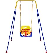 Photo 1 of FUNLIO 3-in-1 Toddler Swing Set with 4 Sandbags, Indoor/Outdoor Baby S…