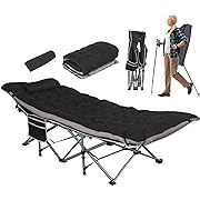 Photo 1 of LOENIY Folding Camping Cots with Pillow & Extra Thick Matress, Cots f…
