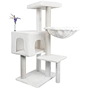 Photo 1 of 
AIWIKIDE Cat Tree Has Scratching Toy with A Ball Activity Centre Cat Tower Furniture Jute-Covered Scratching Posts,BeigeAIWIKIDE Cat Tree Has Scratching Toy with A Ball Activity Centre Cat Towe…