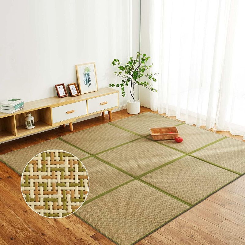 Photo 1 of 
Nisorpa 71'' x 71'' Japanese Tatami Mat Igusa Tatami Mattress 0.47'' Thick Japanese Floor Mattress Rattan Non-Slip Breathable Memory...