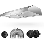 Photo 1 of 
Range Hood 30 inch, 600 CFM Under Cabinet Range Hood with Strong Suction for Duct/Ductless Convertible, Stainless Steel Kitchen Hood with 3 Speed Exhaust Fan and Two Bright LED LightsRange Hood 30 inch, 600 CFM Under Cabinet Range Hood with Strong Su…