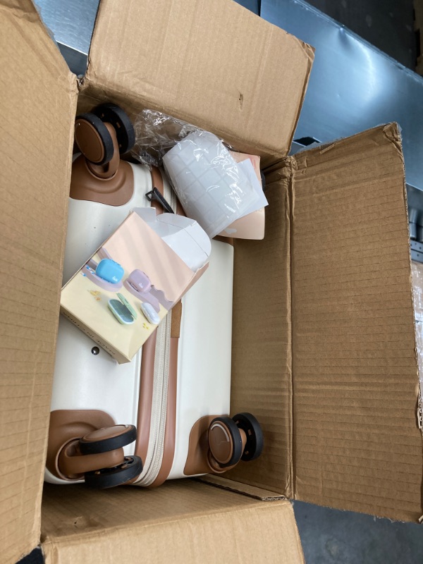 Photo 1 of BAGSMART Hardside Expandable Luggage With Spinner Wheels, PC Lightweight Carry-On Luggage Airline Approved With TSA Lock, Durable Women Travel Suitcase Carry On 20 Inch, Beige Carry-on 20-Inch Beige