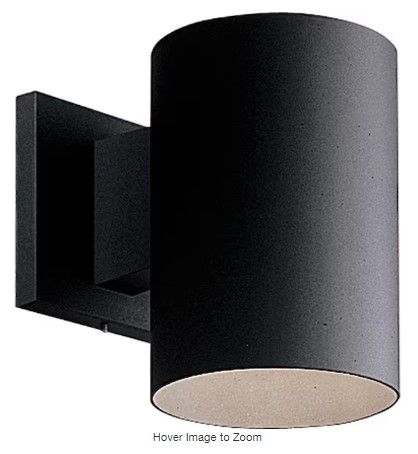 Photo 1 of 
Progress Lighting
5" Black Outdoor Modern Wall Cylinder for Outdoor Spaces with Up-Down Light Output