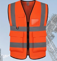 Photo 1 of  Reflective Safety Vest for Men and Women, High Visibility Vest with Zipper Front
