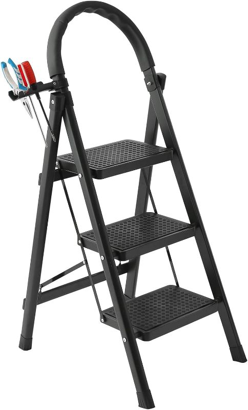 Photo 1 of 
Best Seller
HBTower 3 Step Ladder, Folding Step Stool with Wide Anti-Slip Pedal, 500lbs Sturdy Steel...