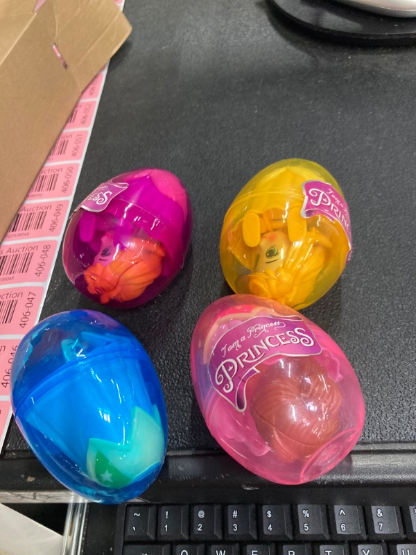 Photo 2 of   2 pack QINGQIU 4 Pack Jumbo Princess Deformation Prefilled Easter Eggs with Toys Inside for Kids Girls Boys Easter Gifts Easter Basket Stuffers Fillers