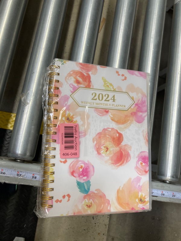 Photo 3 of Ymumuda Planner 2024, 12-Month Planner from JAN.2024 to DEC.2024, 7" X 10", Weekly Monthly Planner 2024 with Waterproof Cover, Sticky Index Tabs, Large Writing Blocks, Floral 07