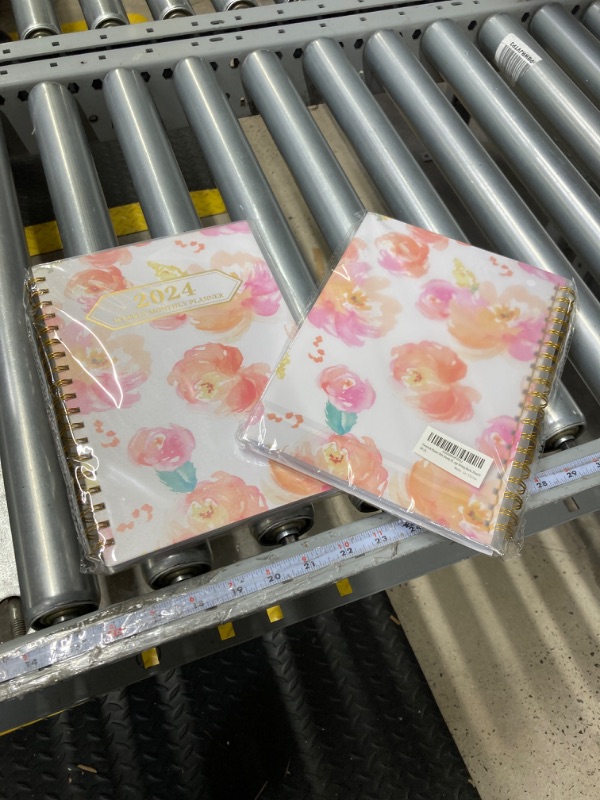 Photo 2 of Ymumuda Planner 2024, 12-Month Planner from JAN.2024 to DEC.2024, 7" X 10", Weekly Monthly Planner 2024 with Waterproof Cover, Sticky Index Tabs, Large Writing Blocks, Floral 07