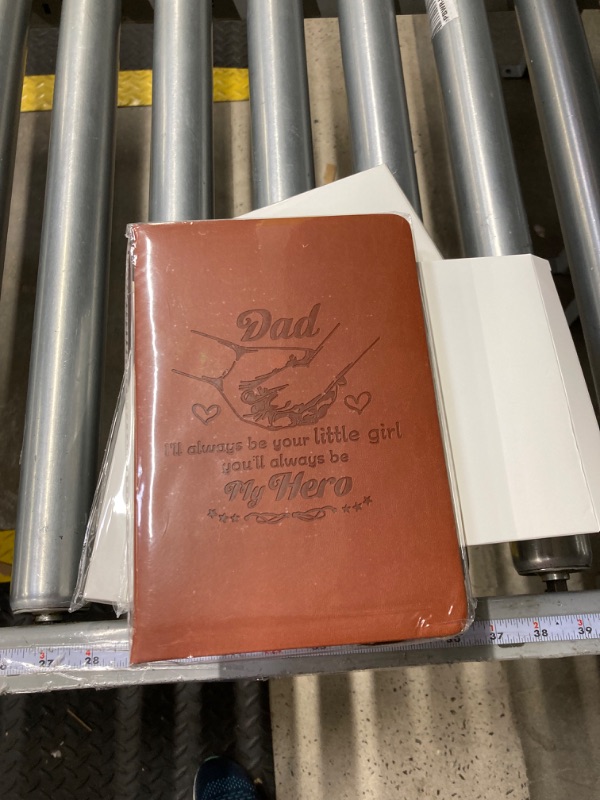 Photo 3 of RSRXEDL Fathers Day Leather Notebook for Dad Journal Gift for Dad I'll Always Be Your Little Girl You Will Always Be My Hero Notebook (Dad-My Hero)