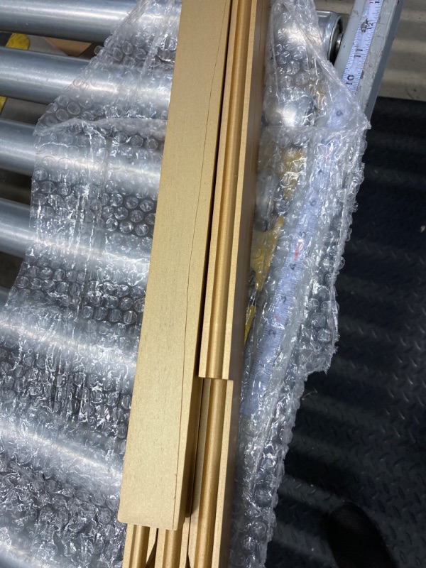 Photo 3 of *** A little demaged ** VISWIN 63" Wooden Tripod Display Easel Stand for Wedding Sign, Poster, A-Frame Artist Easel Floor with Tray for Painting, Canvas, Foldable Easel - Gold Gold 1 PCS