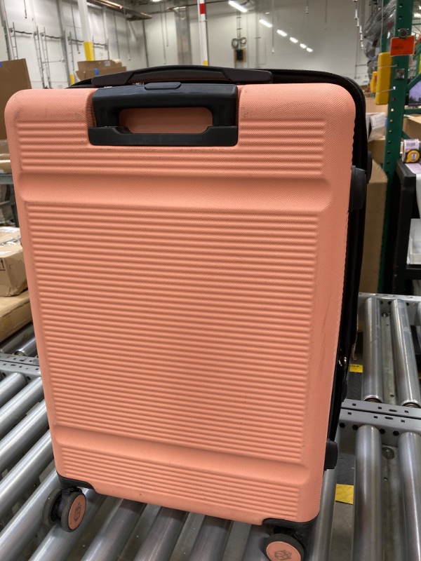 Photo 2 of *** very scratched but good  ***Zitahli Luggage, Expandable Suitcase Checked Luggage, Hardside Luggage with TSA Lock Spinner Wheels YKK zippers, 24in (Sakura Pink) Sakura Pink 24