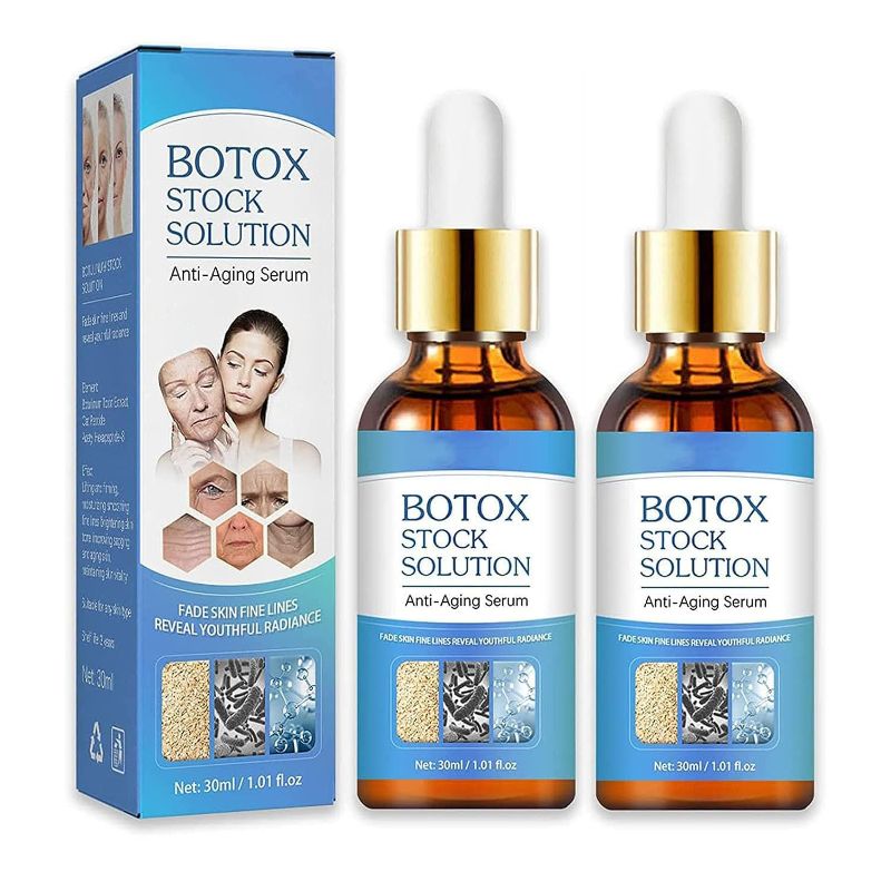 Photo 1 of ** 4 pack of **
2pcs Botox Stock Solution Facial Serum - Plump Skin Anti Aging Serum For Women, Botox Serum for Face, Reduce Fine Lines, Boost Skin Collagen Essence