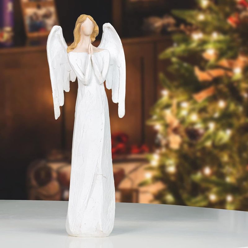 Photo 1 of  Angel Statue for Sympathy Gift, Hand-Painted Angel Figures and Statues to Show Love,Bereavement,Christmas Angels Figurines,Guardian Angel Collectible Figuriner