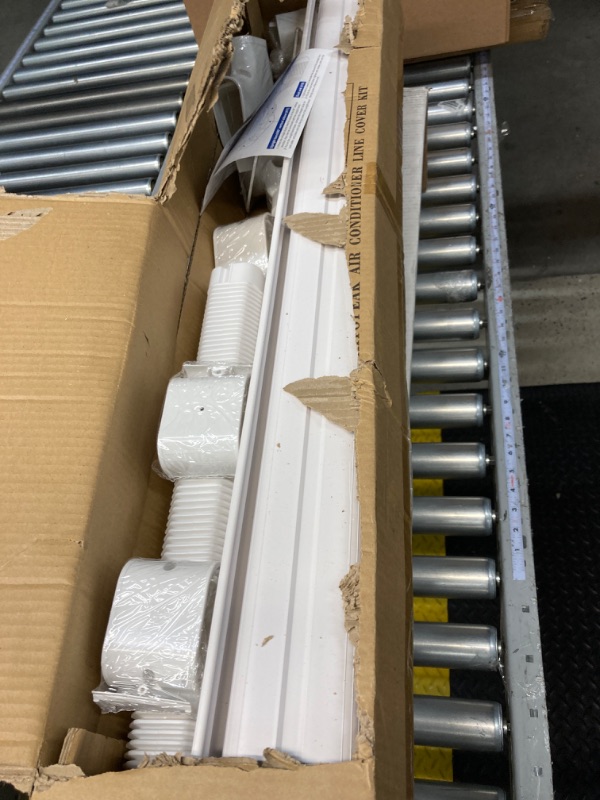 Photo 1 of 10Ft Mini Split Line Set Cover 3" PVC Line Cover Kit for Mini Split and Central Air Conditioner & Heat Pump(White)
