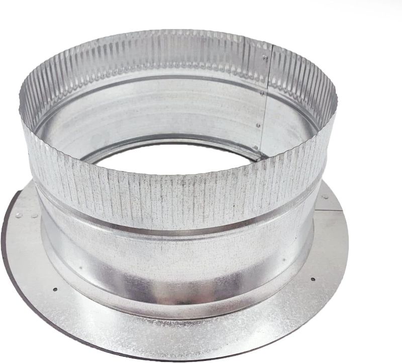 Photo 1 of  premium Stick-on Collar Duct Without Damper | Galvanized Steel Metal Collar Duct 30-Gauge | 12" is Compatible with 12"