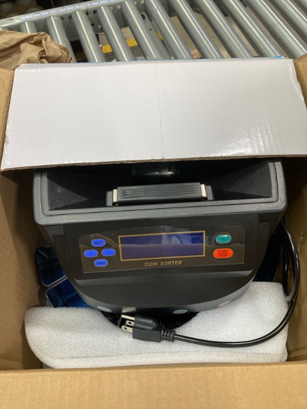 Photo 2 of Cassida C300 Professional USD Coin Counter, Sorter and Wrapper/Roller, 300 coins/min, with Quickload and Printing-Compatible,Gray C300 - 300 coins/ minute + extra features