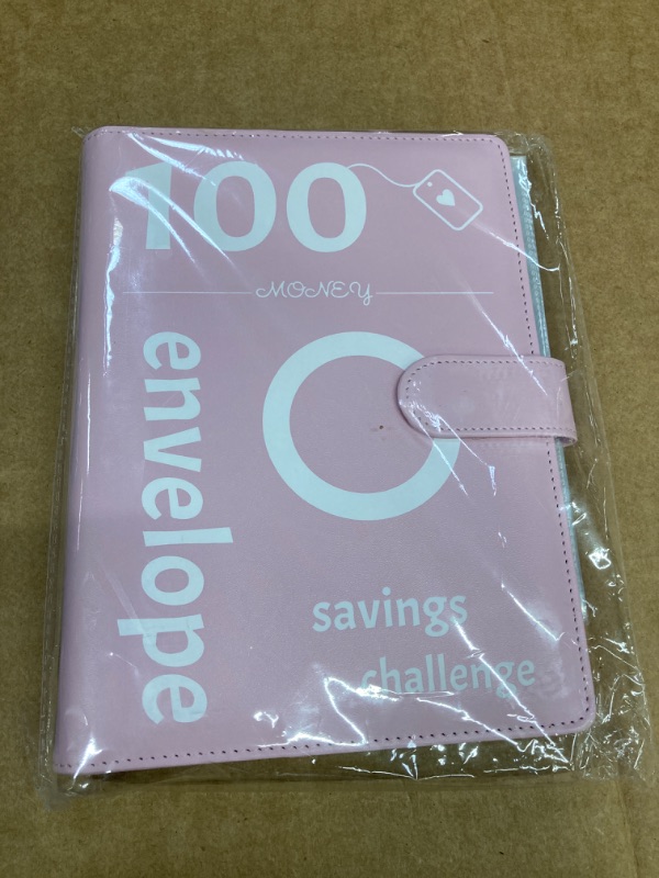 Photo 2 of 100 Envelopes Money Saving Challenge Binder Kit, 100-Day $5,050 Savings Challenge, Budget Planner & Money Saver with 25 Pages of 4 Numbered Envelopes on Each Page (Pink)