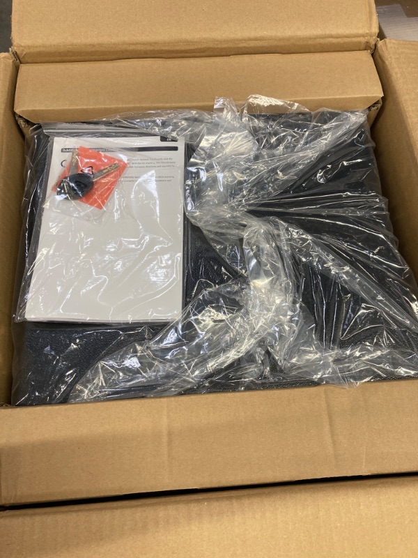 Photo 1 of Amazon Basics Steel Security Safe with Programmable Electronic Keypad - Secure Cash, Jewelry, ID Documents, 1.2 Cubic Feet, Black, 16.93"W x 14.57"D x 10.63
