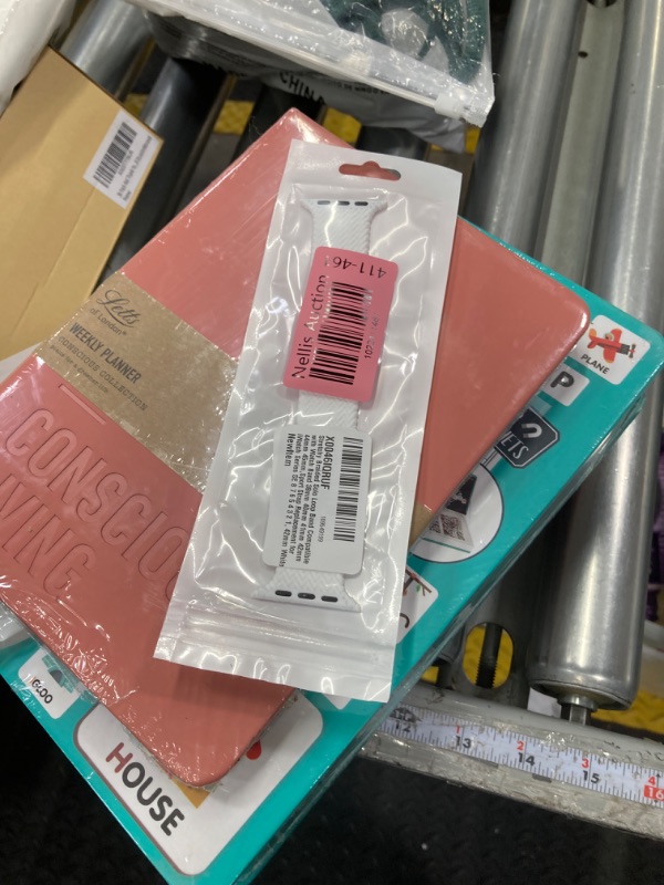 Photo 1 of Stretchy Braided Solo Loop Band Compatible with Watch Band 38mm 40mm 41mm 42mm 44mm 45mm,Sport Strap Replacement for iWatch Series SE 8 7 6 5 4 3 2 1 White 42/44/45mm