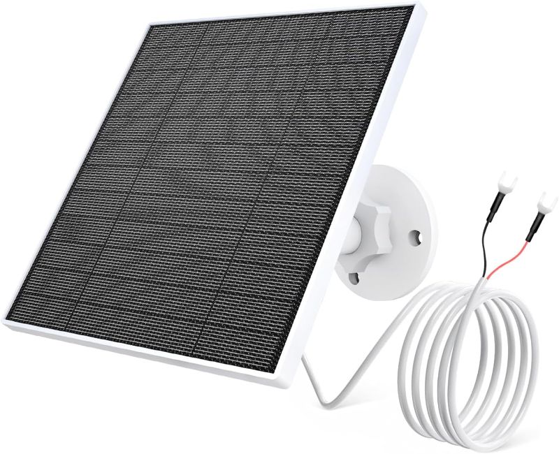 Photo 1 of  Solar Panel for Ring Doorbell, Solar Panel for Ring Video Doorbell 2, Video Doorbell 3/3+, Video Doorbell 4, Solar Charger for Ring Doorbell with Adjustable Security Wall Mount, 9.8ft Cable