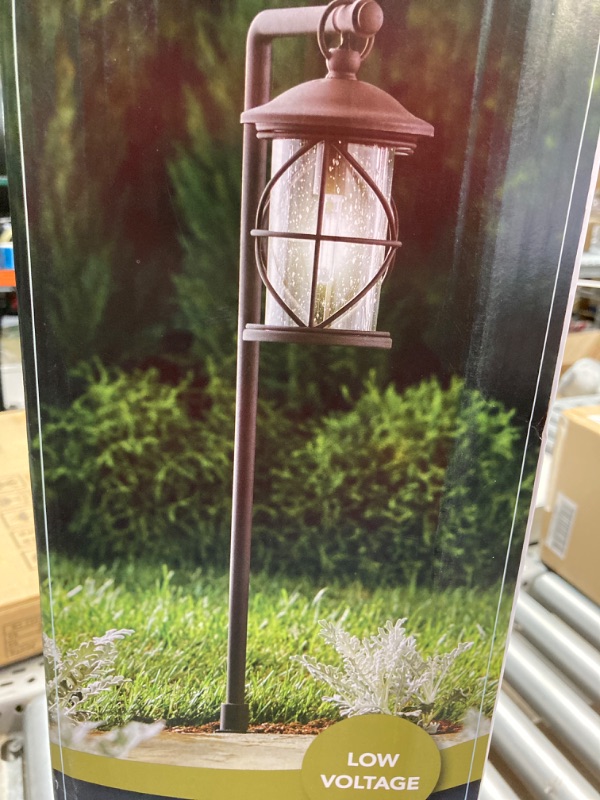 Photo 2 of Athens Low Voltage Rustic Bronze LED Outdoor Landscape Path Light
