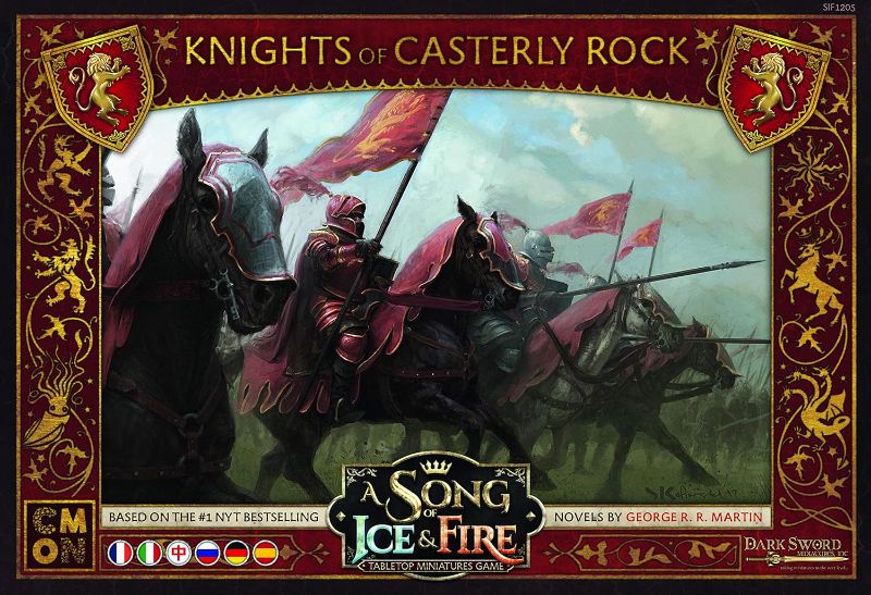 Photo 1 of Asmodee Italia Song of Ice and Fire Cavalieri di Castel Granite Expansion with Gorgeous Miniature, Colour, 10418