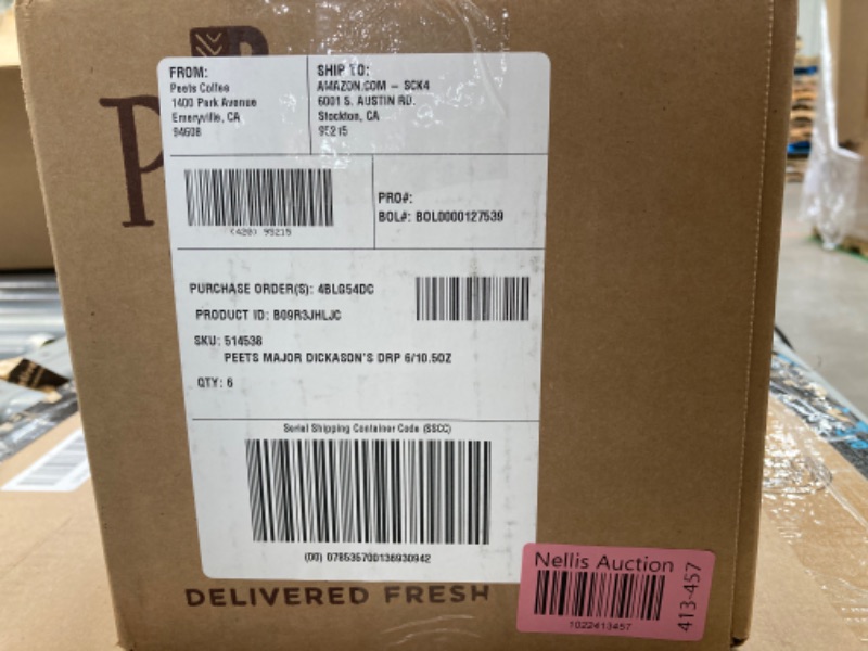 Photo 4 of ***EXP. 06/11/2024*** Peet's Major Dickason's Blend Ground Dark Roast Coffee, 10.5 oz Bag Major Dickason's Blend 10.5 Ounce (Pack of 6)
