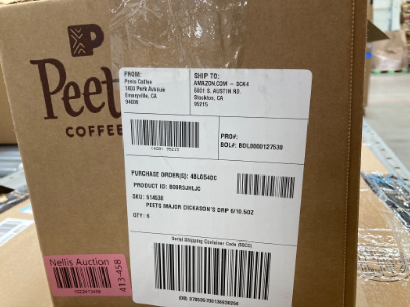 Photo 3 of ***EXP. 06/11/2024*** Peet's Coffee, Dark Roast Ground Coffee - Major Dickason's Blend 63 Ounces 10.5 Ounce (Pack of 6)
