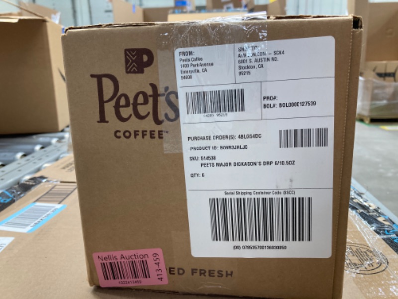 Photo 3 of ***EXP. 06/11/2024*** Peet's Coffee, Dark Roast Ground Coffee - Major Dickason's Blend 63 Ounces 10.5 Ounce (Pack of 6)