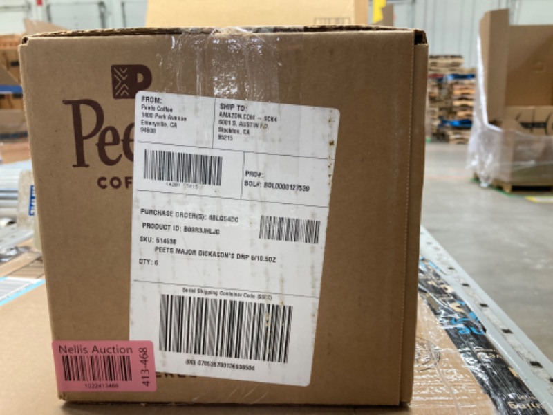 Photo 3 of ***EXP 06/11/2024*** Peet's Coffee, Dark Roast Ground Coffee - Major Dickason's Blend 63 Ounces 10.5 Ounce (Pack of 6)
