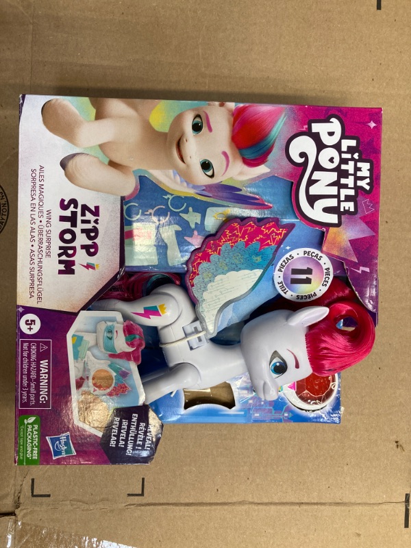 Photo 2 of ***MISSING COMB*** My Little Pony Toys Zipp Storm Wing Surprise Fashion Doll with Wings and Accessories