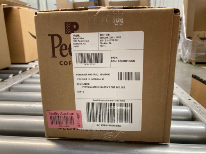 Photo 3 of ***EXP 06/11/2024*** Peet's Coffee, Dark Roast Ground Coffee - Major Dickason's Blend 63 Ounces 10.5 Ounce (Pack of 6)