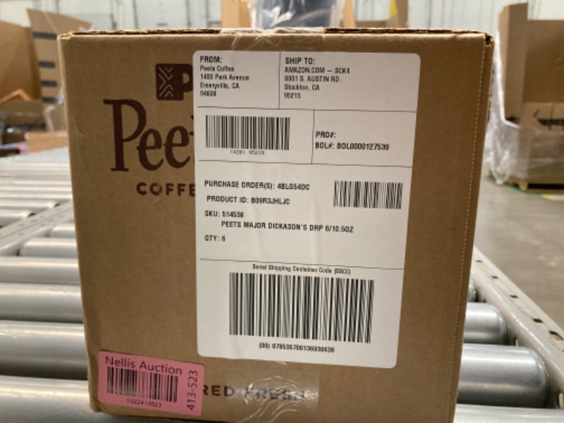 Photo 3 of ***EXP 06/11/2024*** Peet's Coffee, Dark Roast Ground Coffee - Major Dickason's Blend 63 Ounces 10.5 Ounce (Pack of 6) Major Dickason's 10.5 Ounce (Pack of 6)