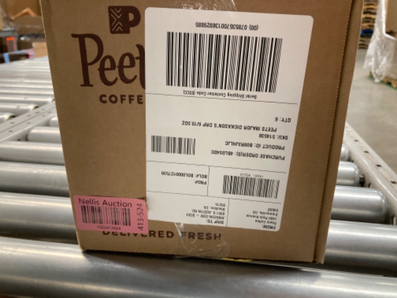 Photo 3 of ***EXP 06/11/2024*** Peet's Coffee, Dark Roast Ground Coffee - Major Dickason's Blend 63 Ounces 10.5 Ounce (Pack of 6) Major Dickason's 10.5 Ounce (Pack of 6)