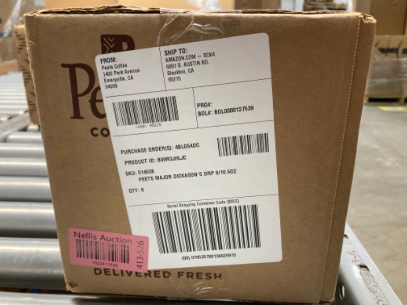 Photo 3 of ***EXP 06/11/2024*** Peet's Coffee, Dark Roast Ground Coffee - Major Dickason's Blend 63 Ounces 10.5 Ounce (Pack of 6) Major Dickason's 10.5 Ounce (Pack of 6)