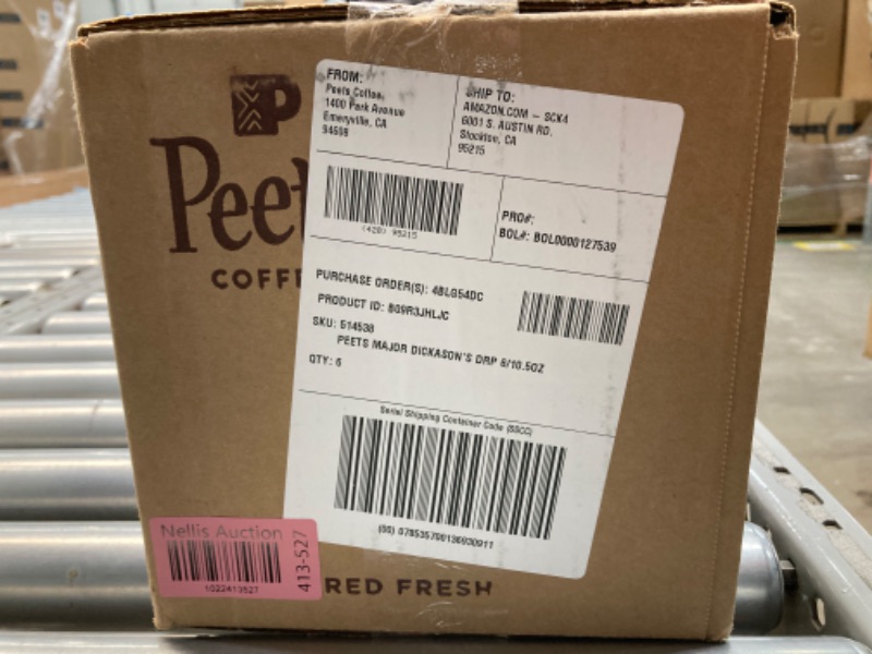 Photo 3 of ***EXP 06/11/2024*** Peet's Coffee, Dark Roast Ground Coffee - Major Dickason's Blend 63 Ounces 10.5 Ounce (Pack of 6) Major Dickason's 10.5 Ounce (Pack of 6)