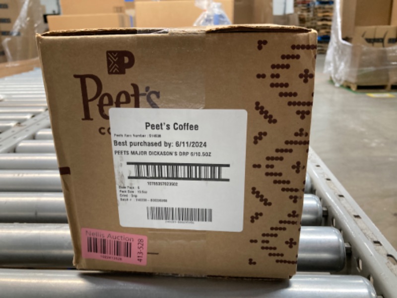 Photo 3 of ***EXP 06/11/2024*** Peet's Coffee, Dark Roast Ground Coffee - Major Dickason's Blend 63 Ounces 10.5 Ounce (Pack of 6) Major Dickason's 10.5 Ounce (Pack of 6)