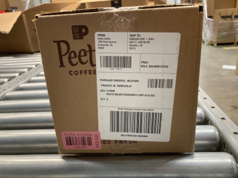 Photo 3 of ***EXP 06/11/2024*** Peet's Coffee, Dark Roast Ground Coffee - Major Dickason's Blend 63 Ounces 10.5 Ounce (Pack of 6) Major Dickason's 10.5 Ounce (Pack of 6)